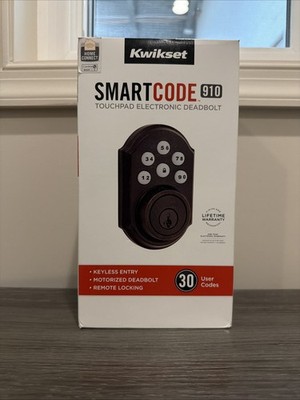 Kwikset SmartCode 910 Zigbee Electronic Deadbolt - Venetian Bronze