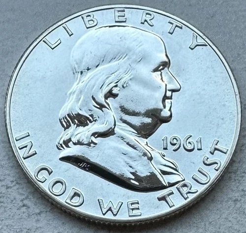 1961 Proof Franklin Half Dollar 90% Silver-INV#8472