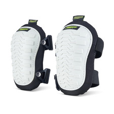 AWP Adult Knee Pads, 1 Pair, Non-Marring Cap, Black and White Foam Padding and