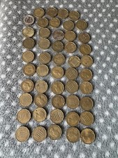 Job Lot Vintage Three Pence Coin Collection Bundle 49x Coins 1960s Great Britain