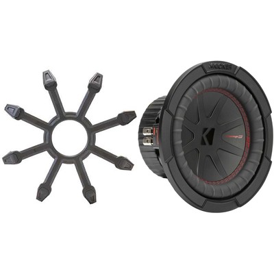 Kicker 48CWR82 CompR 8'' Subwoofer, DVC, 2-ohm - Includes Grill
