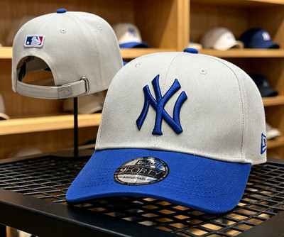 MLB New York Yankees Gray  Embroidery Adjustable Baseball Cap Sports Hat