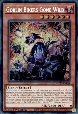 Yugioh Goblin Bikers Gone Wild MP25-EN098 Englisch (Secret Rare)