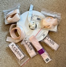 Large lot several yards Pointe Shoe Ribbon - Russian Pointe RP pink 