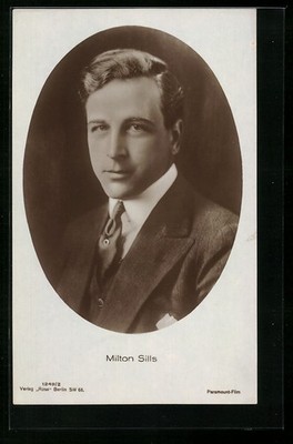 Ansichtskarte Schauspieler Milton Sills mit ernstem Blick 