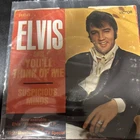 Elvis Presley Suspicious Minds You'll Think of Me 45 Vinyl Record VINTAGE