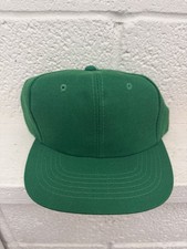 VTG Youngan Blank SnapBack Hat 80’s 90’s Kelly Green Wool Blend Baseball Cap