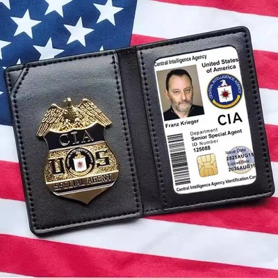 Custom CIA Operations Officer Parody ID Credit Card Movie Prop