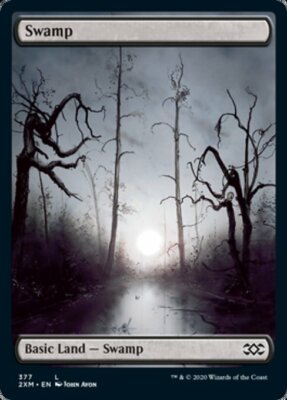MTG SWAMP 377 FOIL EXC - PALUDE - 2XM FULL ART - MAGIC