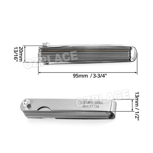 32 Blade Feeler Gauge Dual Marked MM/Inch Thickness Gap Metric Filler Tool AU - Picture 8 of 11