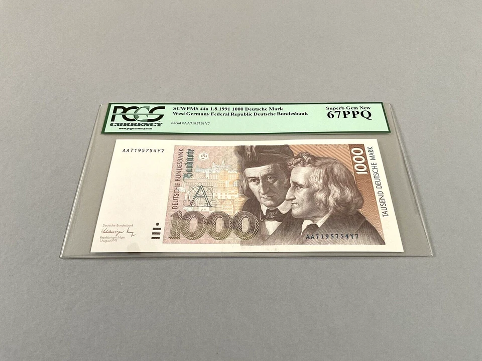 Germany Federal Republic 1,000 Deutsche Mark P-44a 1991  PCGS 67 PPQ - Image 2 of 4