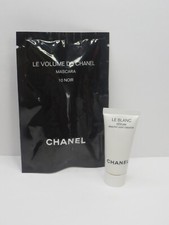 CHANEL LE VOLUME DE CHANEL MASCARA 10 NOIR 0.03 OZ  LE BLANC SERUM 0.17 OZ