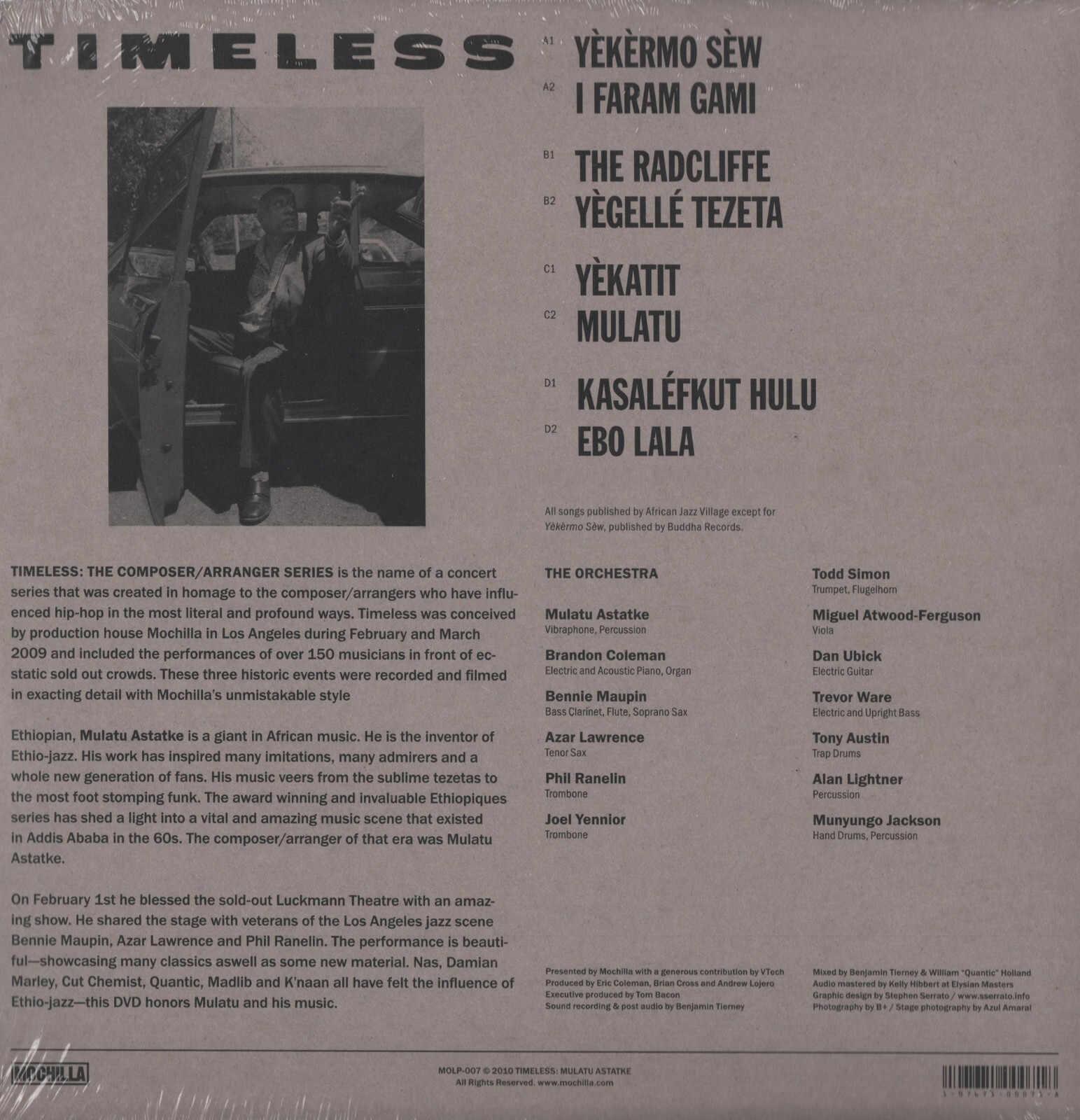 Mulatu Astatke Mochilla Presents Timeless Mochilla Records MOLP-007 SEALED 2xLP