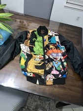 Nickelodeon Members Only X Jacket M Quilted Lined Rugrats Chuckie Tommy