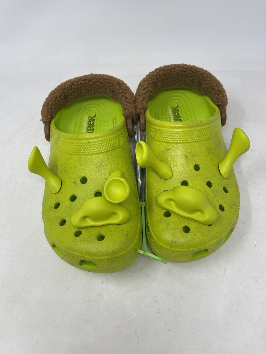 DreamWorks Shrek Crocs Classic Clog Men's Size 6 Womens 8 Ogre Green