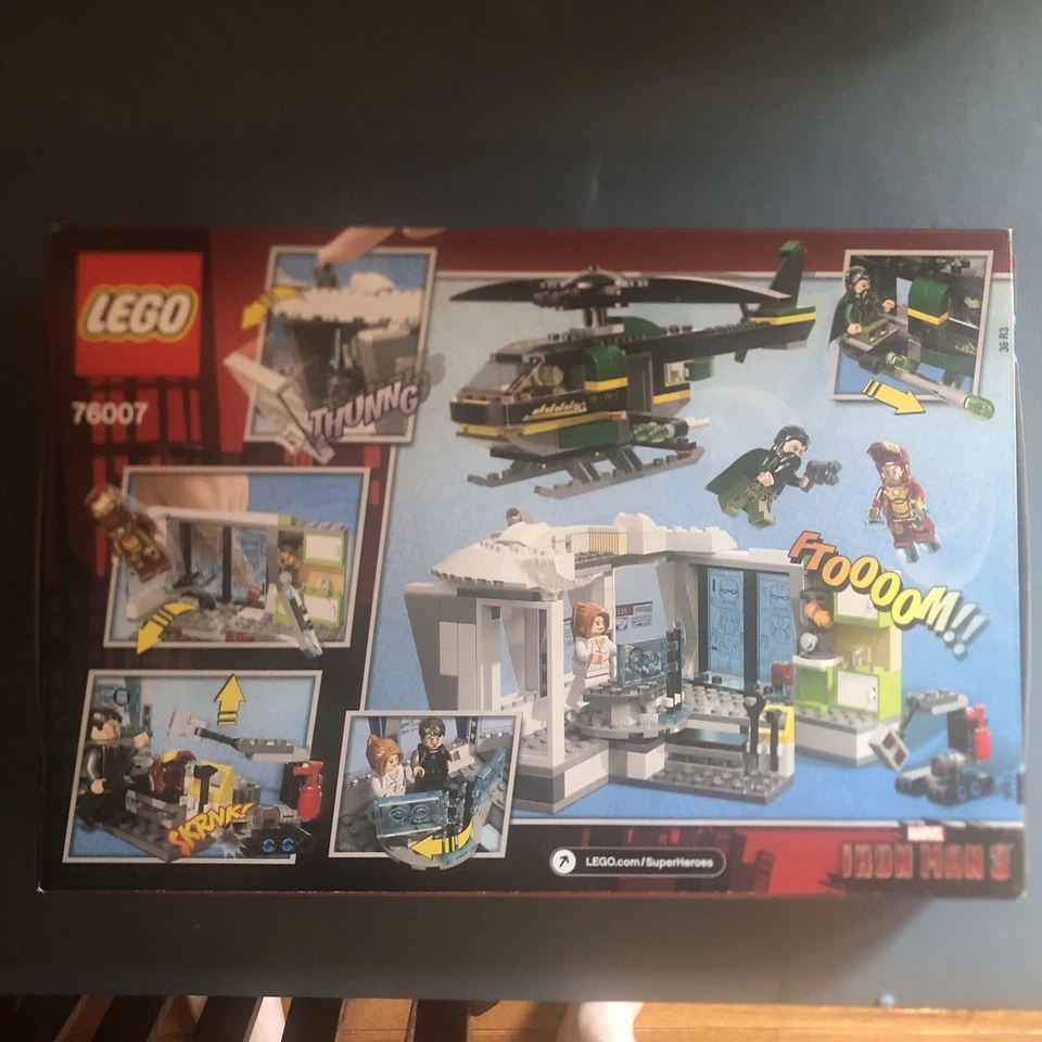 2013 Lego Marvel Super Heroes 76007 Iron Man Malibu Mansion Attack New Sealed - Image 2 of 4