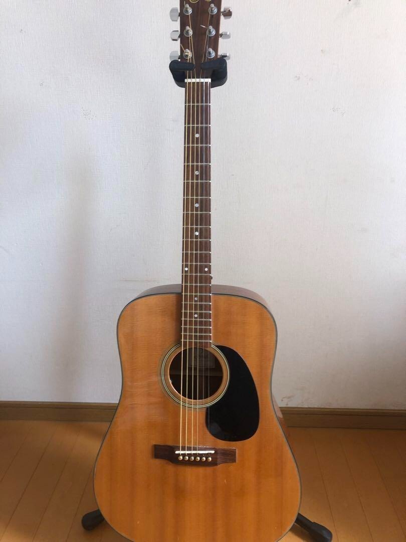 Electric Acoustic Guitar S.Yairi YD-18N modification with hard case