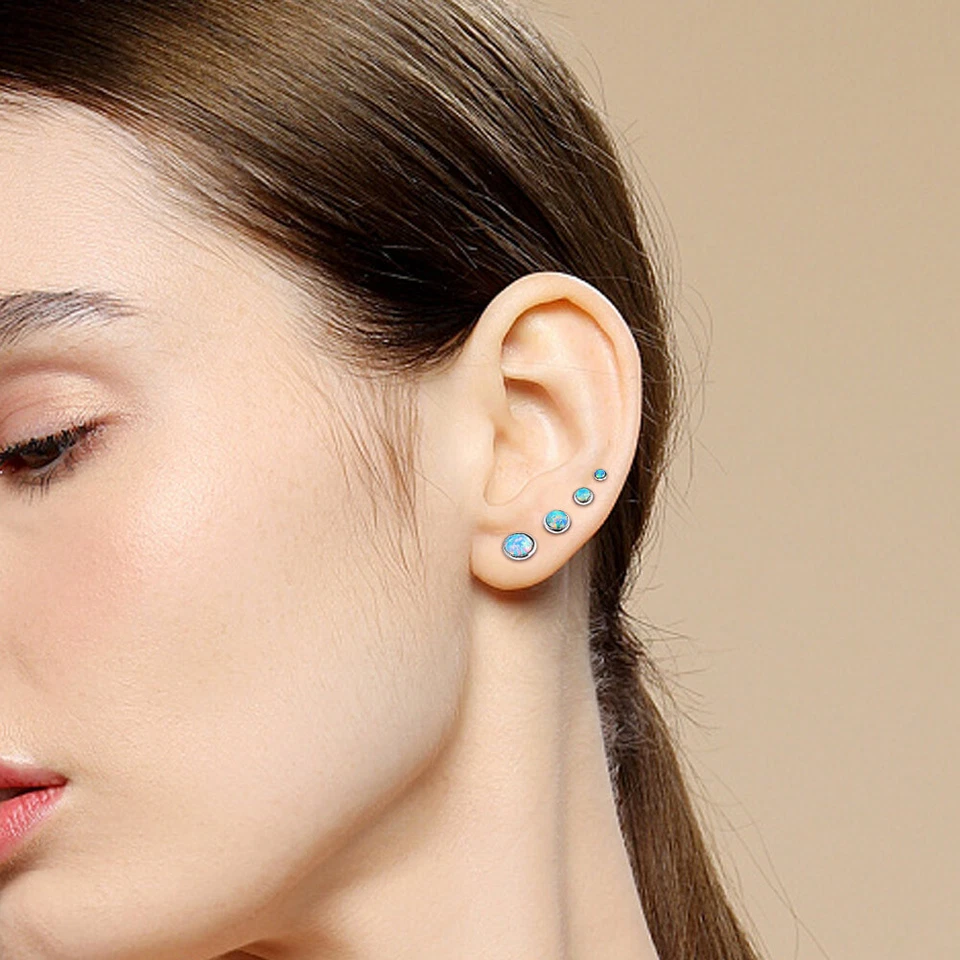 4-24 Piezas Anillo Labial 16G Acero Inoxidable Labret Tachuelas Retenedor Transparente Tragus Pendientes Foto 2 de 4