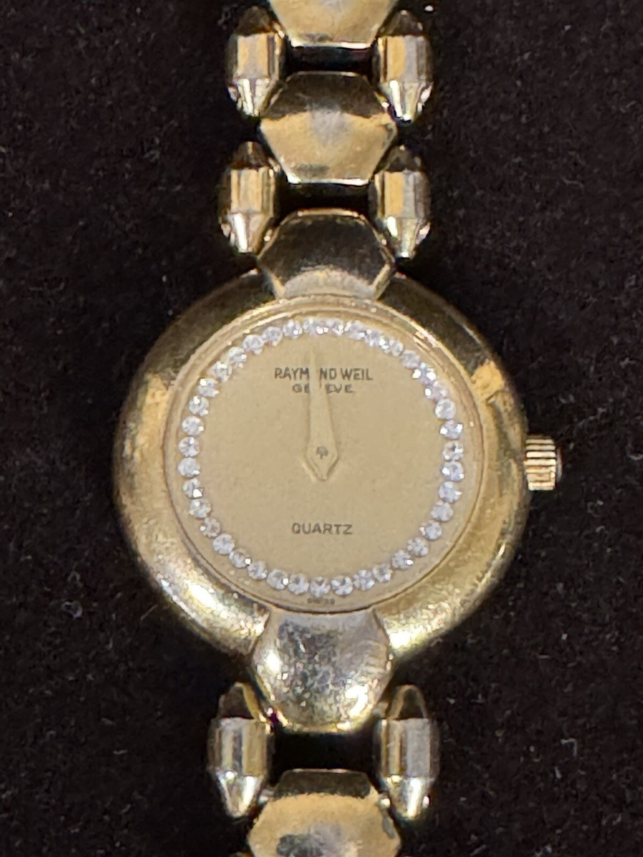 Women's SWISS 18K Gold Electroplated Watch RAYMOND WEIL 5842 | eBay