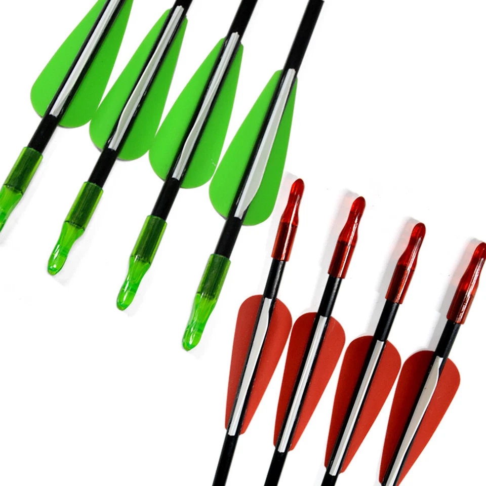 31" Archery Fiberglass Arrows Quiver Recurve Bow Target Compound Bow Shooting - Image 2 of 4