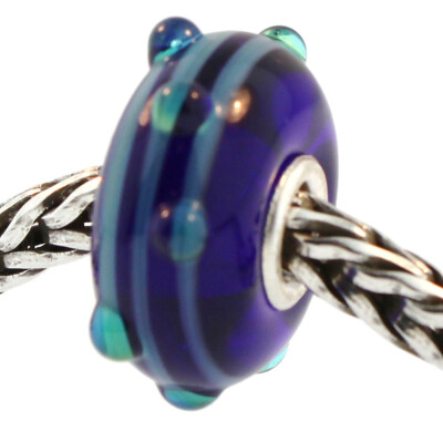 Authentic Trollbeads Glass 61193 Blue Dew :0 RETIRED