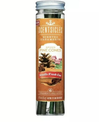 6 x Scentsicles Duft Hängestäbchen. Gewürzter Tannenzapfen Duft. NAGELNEU.