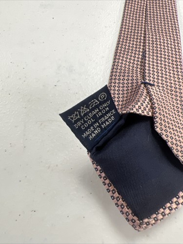 Breuer Men's Pink Geometric Silk Neck Tie $158 - Picture 10 of 10