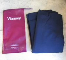 NIB Vianney Cortinas Viasoft Long Panel Curtains Panels Polyester Navy 59"x90"