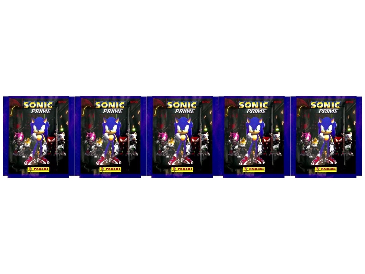 Lot of (5) 2024 Panini SEGA Sonic Prime Factory Sealed Sticker
