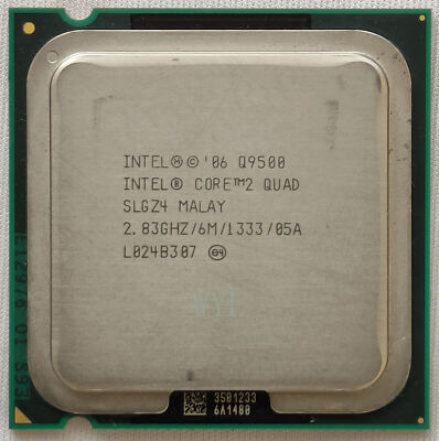 Intel Core 2 Quad Q9500 CPU Quad-Core 2.83GHz/6M/1333 SLGZ 4 LGA775 Processor