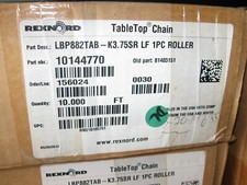 NEW Rexnord 10 ft Side Flexing TableTop Conveyor Chain pn- LBP882TAB-K3.75SR LF