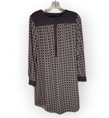 ann taylor loft shirt dress ANN TAYLOR LOFT Women's Tunic Shirt Dress Geometric Size S Crew Neck