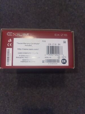 Casio EXILIM EX-Z16 12.1MP Digital Camera - Black NEW Open Box | eBay