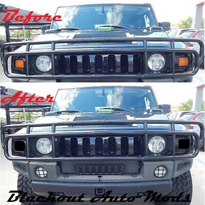 HUMMER H2 Smoked Blacked-out Taillight Lens Cover Kit SUT or SUV