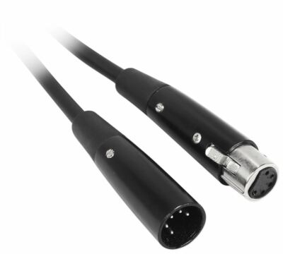 Rockville RDX5M50 50' 5-Pin Male-Female DMX Lighting Cable 100% OFC Copper