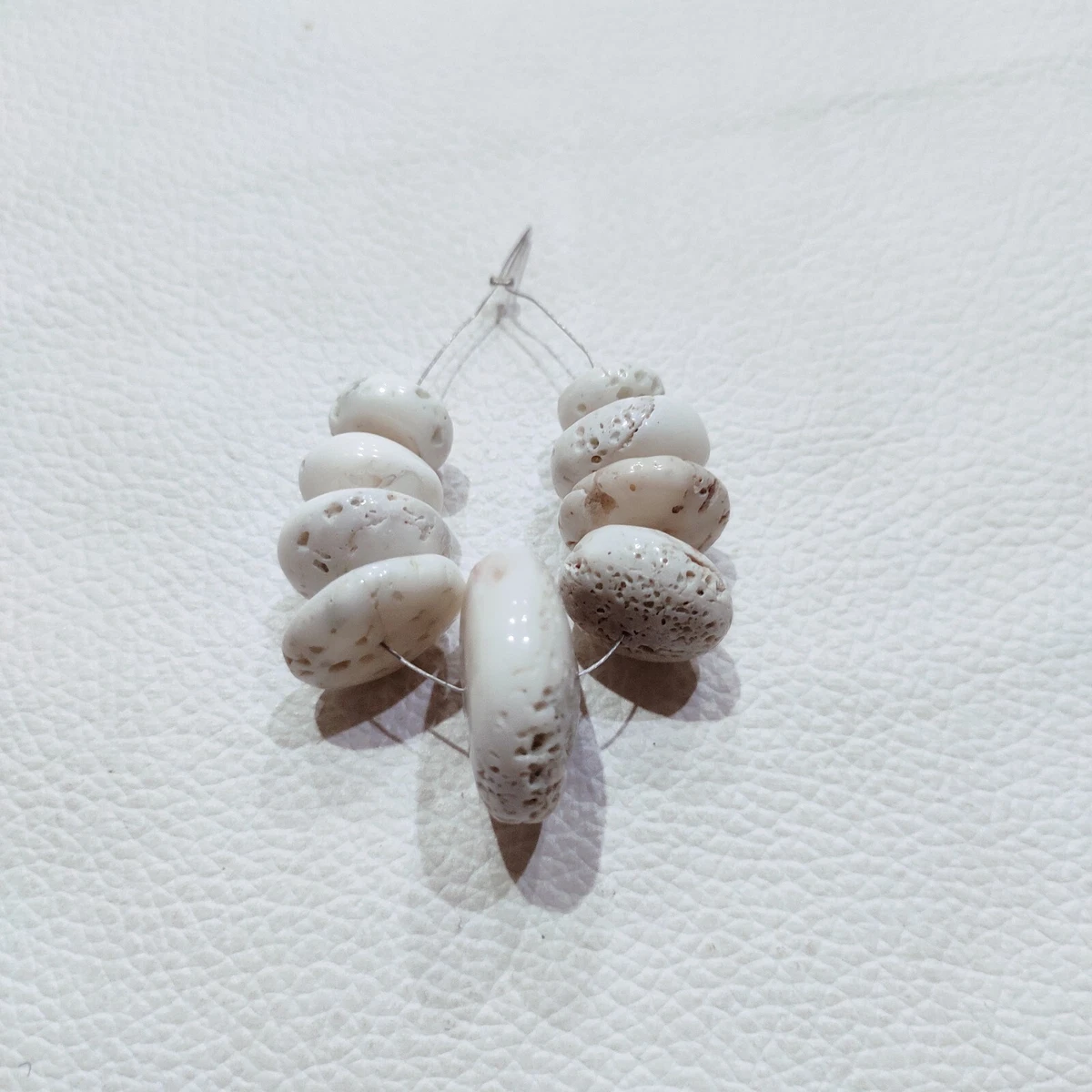 Perline Di Corallo Bianco, Rotonde Da 10 Mm, Filo Da 15,5 - Foto 4