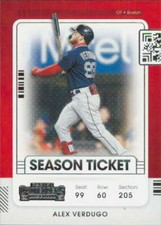 ALEX VERDUGO 2021 Panini Contenders Base Season Ticket #23 MLB Red Sox  ID:33651