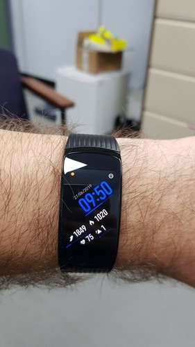 Samsung Gear Fit2 Pro (Small) Aluminum Case with Classic Buckle