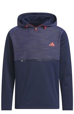 adidas Textured Parka Golf Hoodie - Navy adidas Textured Parka Golf Hoodie - Navy
