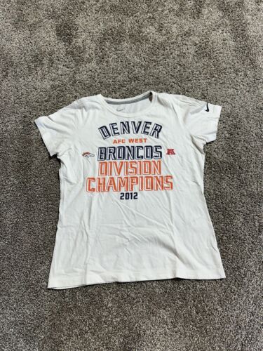 Denver Broncos Womens Size XL X-Large Shirt Nike - AFC DIVISION CHAMPION 8184 - Picture 1 of 6