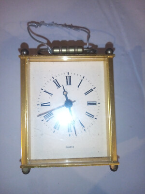 Quartz Standuhr Gold