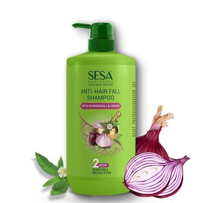 SESA Ayurvedic Anti-Hair Fall Shampoo Bhringraj, Onion & 6 Herbs 1 L