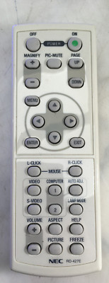 Original Nec RD-427E Fernbedienung KOSTENLOSER VERSAND IN UK #164