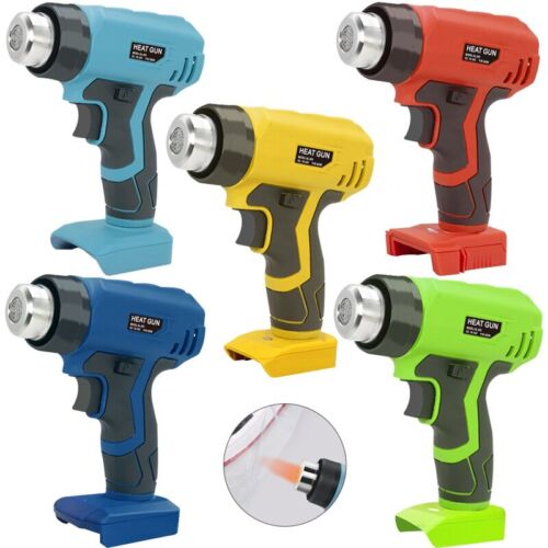 Pistola de calor portátil pistola de calor eléctrica inalámbrica con 4 boquillas para Makita para Dewalt - Imagen 1 de 19