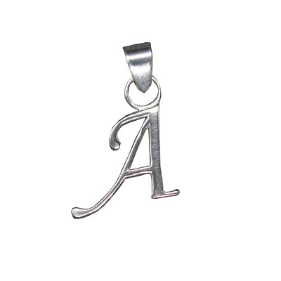 Sterling Silber Anhänger Charm Buchstabe A massiv echt gepunzt 925 PE001424