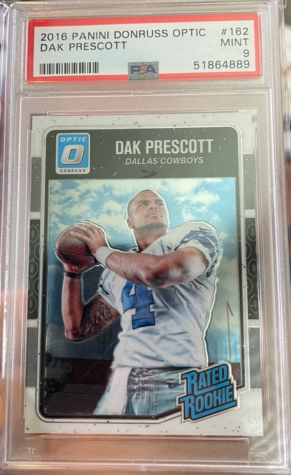 2016 Donruss Optic Dak Prescott #162 Rookie RC Dallas Cowboys PSA 9 -  munimoro.gob.pe