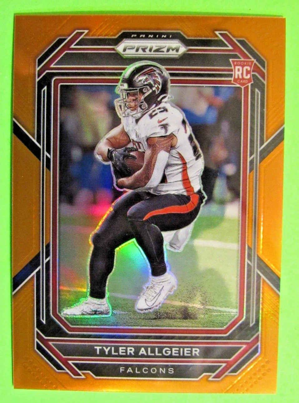 2022 Panini Prizm - Rookies Orange Prizm #344 Tyler Allgeier /249 (RC) football
