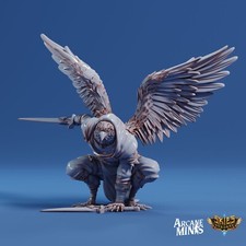 D D Miniature Aarakocra Rospa Sparrow Rogue Pose 2 Dungeons and Dragons