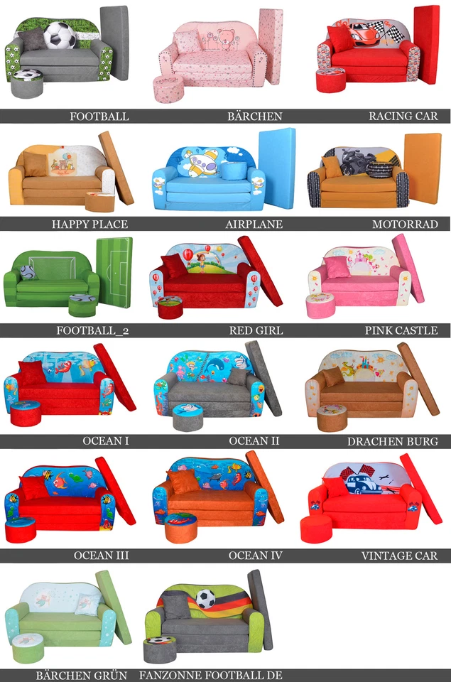 Kindersofa Kindercouch Kindersessel Kindermöbel Sofa FORTISLINE - Bild 3 von 4
