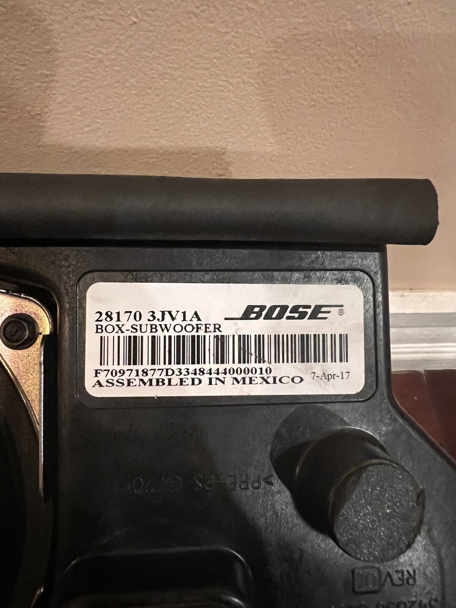 2013 INFINITI JX35 Bose Sub Subwoofer 28170 3JV1A OEM | eBay